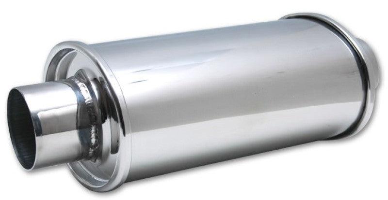 Vibrant ULTRA QUIET Resonator 2.75in inlet / outlet x 13.75in overall length - Attacking the Clock Racing