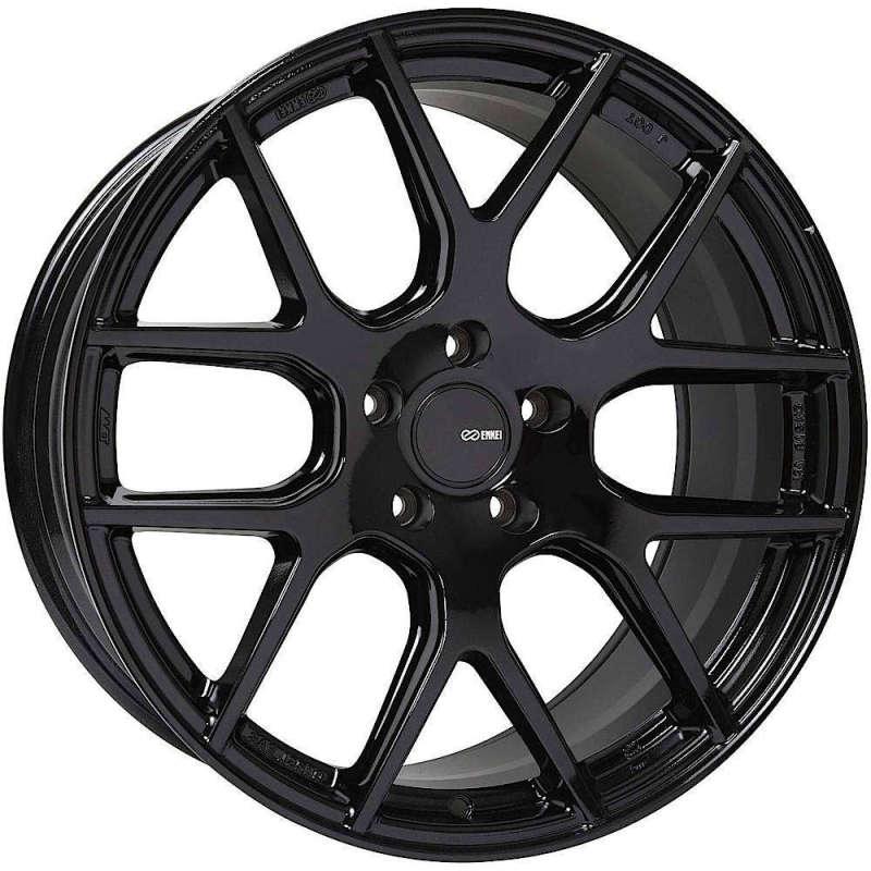 Enkei XM-6 17x7.5 5x114.3 40mm Offset 72.6mm Bore Gloss Black - Attacking the Clock Racing