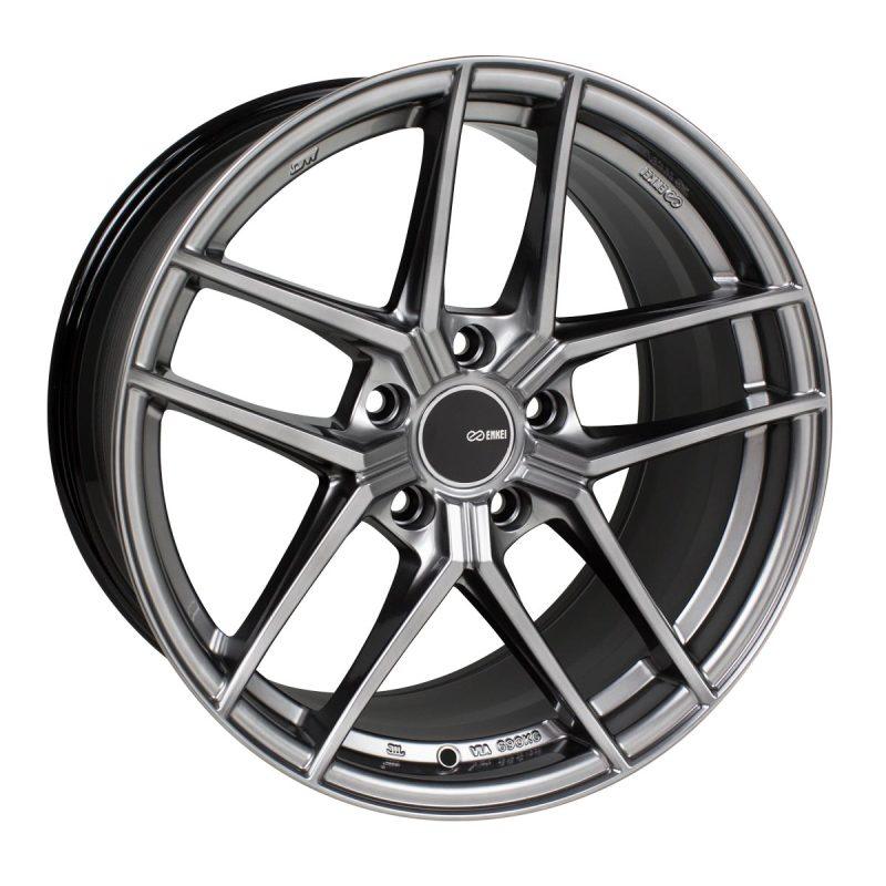 Enkei TY5 19x9.5 5x114.3 35mm Offset 72.6mm Bore Hyper Silver Wheel - Attacking the Clock Racing