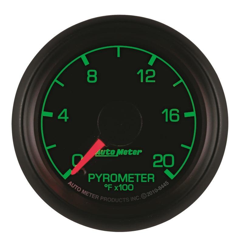 Autometer Factory Match Ford 52.4mm Full Sweep Electronic 0-2000 Deg F EGT/Pyrometer Gauge - Attacking the Clock Racing
