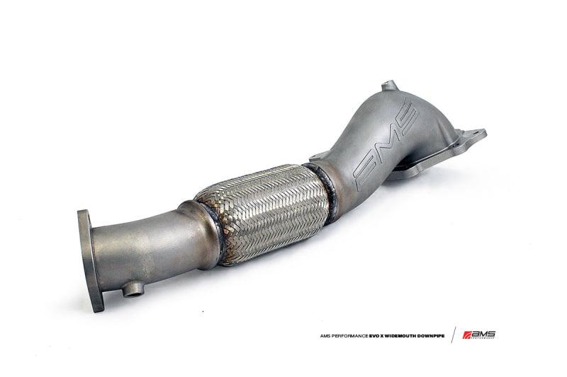 AMS Performance 08-15 Mitsubishi EVO X Widemouth Downpipe w/Turbo Outlet Pipe - Attacking the Clock Racing