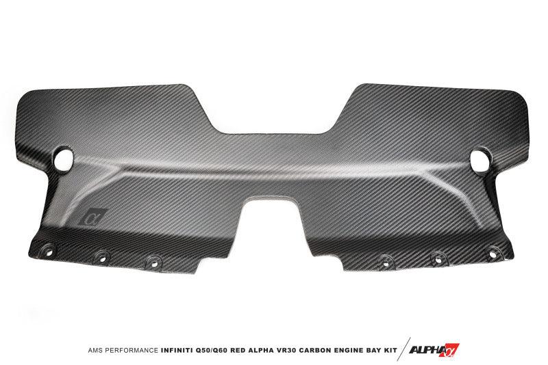 AMS Performance Infiniti 17+ Q60 / 16+ Q50 3.0TT Alpha Matte Carbon Front Duct - Attacking the Clock Racing