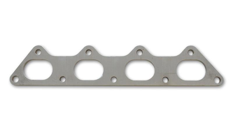Vibrant T304 SS Exhaust Manifold Flange for Mitsubishi 4G63 motor 3/8in Thick - Attacking the Clock Racing