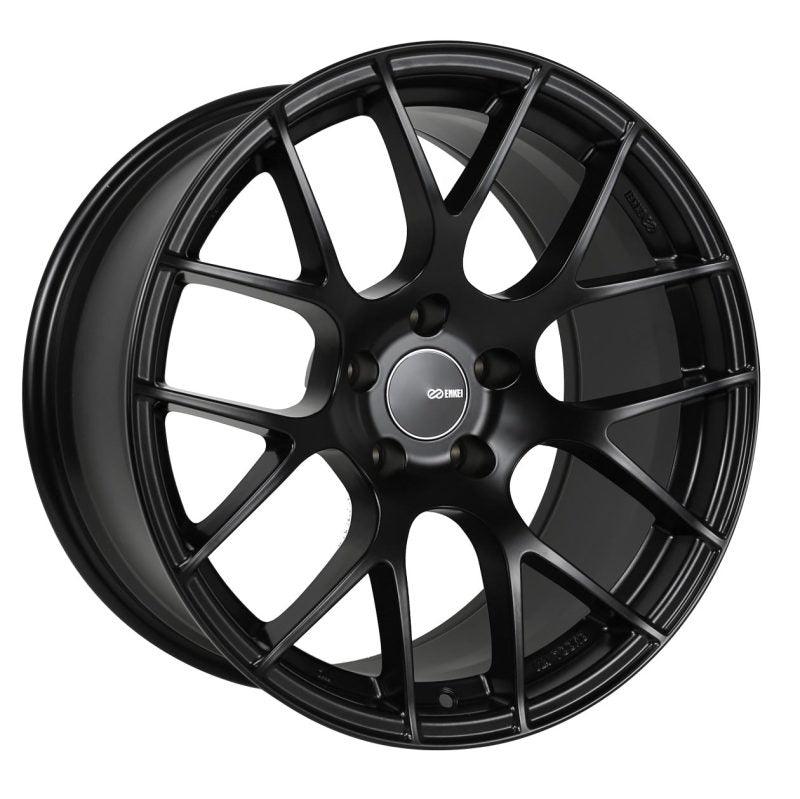 Enkei Raijin 18x9.5 45mm Offset 5x100 Bolt Pattern 72.6 Hub Bore Black Wheel - Attacking the Clock Racing