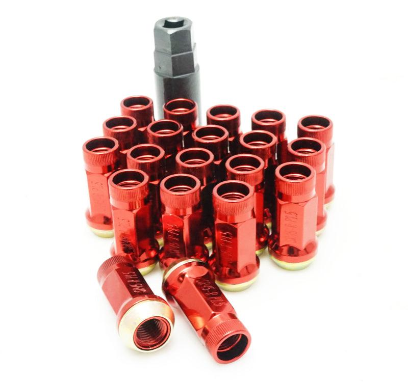 Wheel Mate Muteki SR45R Lug Nut Kit M12x1.25 - Red - Attacking the Clock Racing