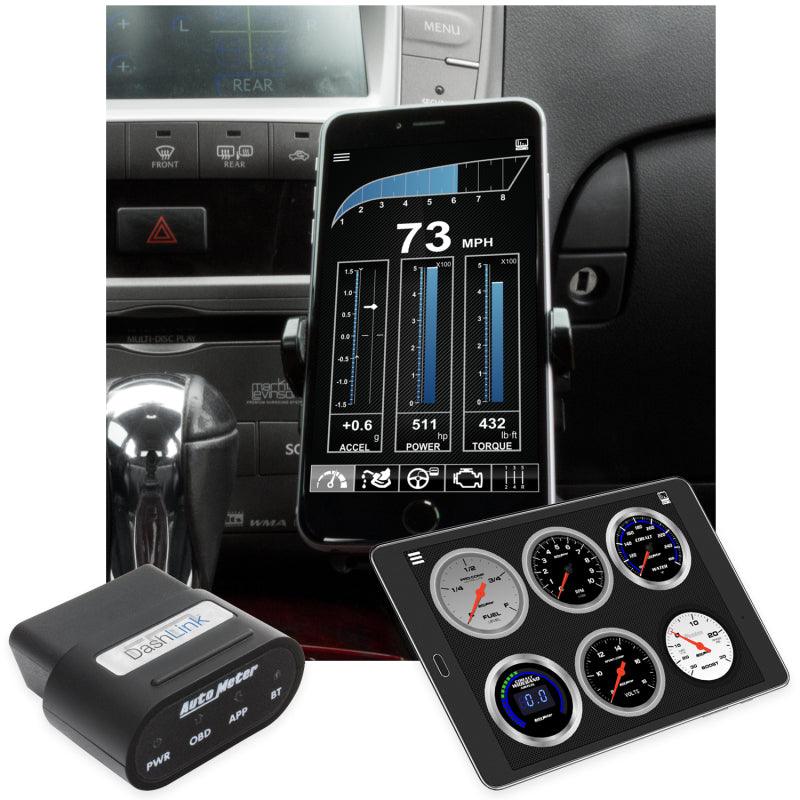 Autometer OBD-II Wireless Data Module Bluetooth DashLink for Apple IOS & Andriod Devices - Attacking the Clock Racing