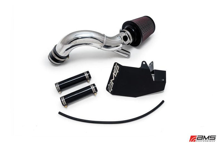 AMS Performance 08-15 Mitsubishi EVO X Replacement Intake Pipe w/MAF Housing & Bungs - Black - Attacking the Clock Racing
