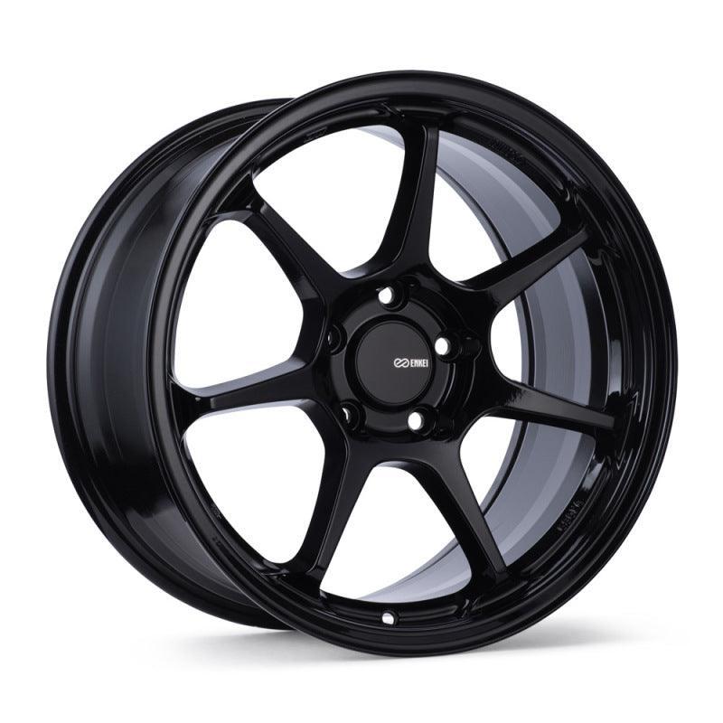 Enkei TS-7 18x9.5 5x120 45mm Offset 72.6mm Bore Gloss Black Wheel - Attacking the Clock Racing