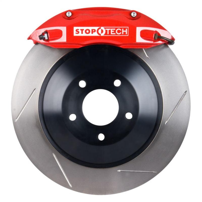 StopTech 09-15 Dodge Challenger Rear BBK w/ Red ST-40 Calipers Slotted Rotors - Attacking the Clock Racing
