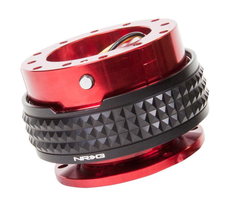 NRG Quick Release Kit - Pyramid Edition - Red Body / Black Pyramid Ring - Attacking the Clock Racing