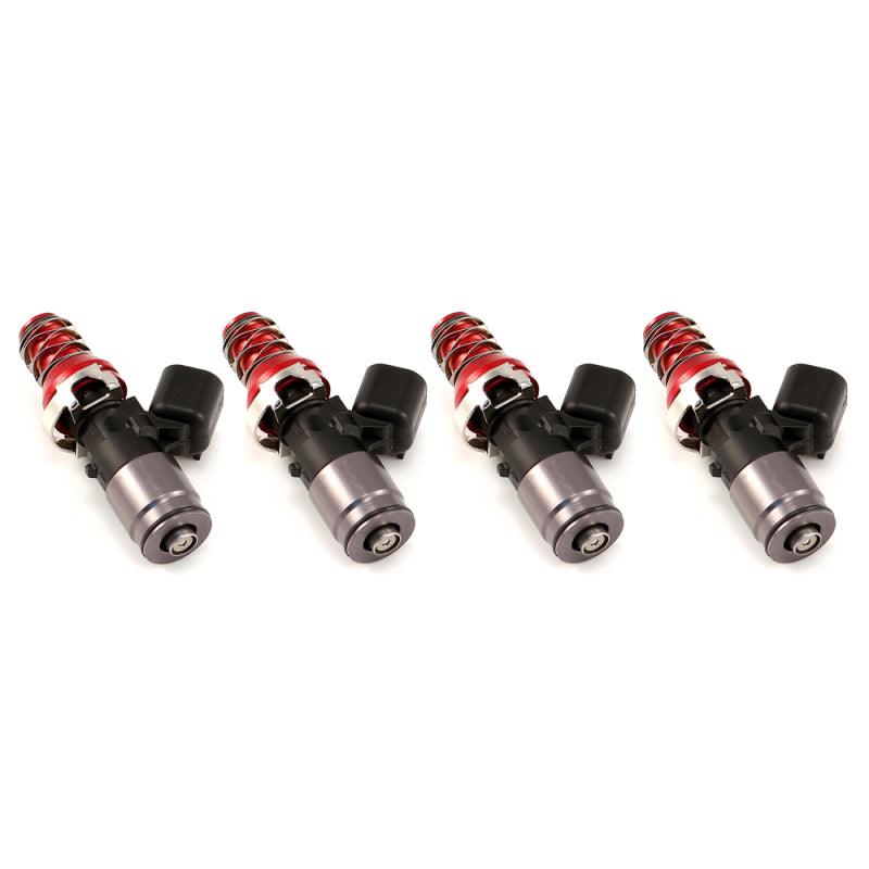 Injector Dynamics ID1050X Injectors WRX-16B Bottom Adaptors 11mm (Red) Adaptors (Set of 4) - Attacking the Clock Racing