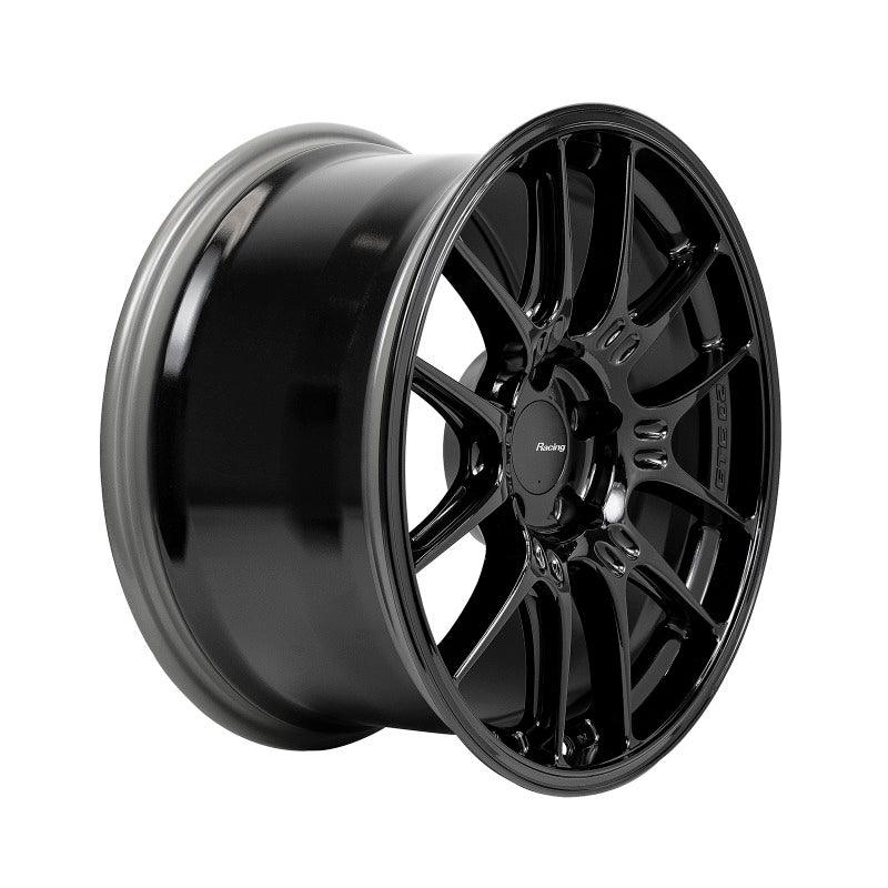 Enkei GTC02 18x9.5 5x114.3 40mm Offset 75mm Bore Gloss Black Wheel - Attacking the Clock Racing