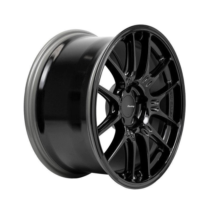 Enkei GTC02 18x9.5 5x114.3 40mm Offset 75mm Bore Gloss Black Wheel - Attacking the Clock Racing