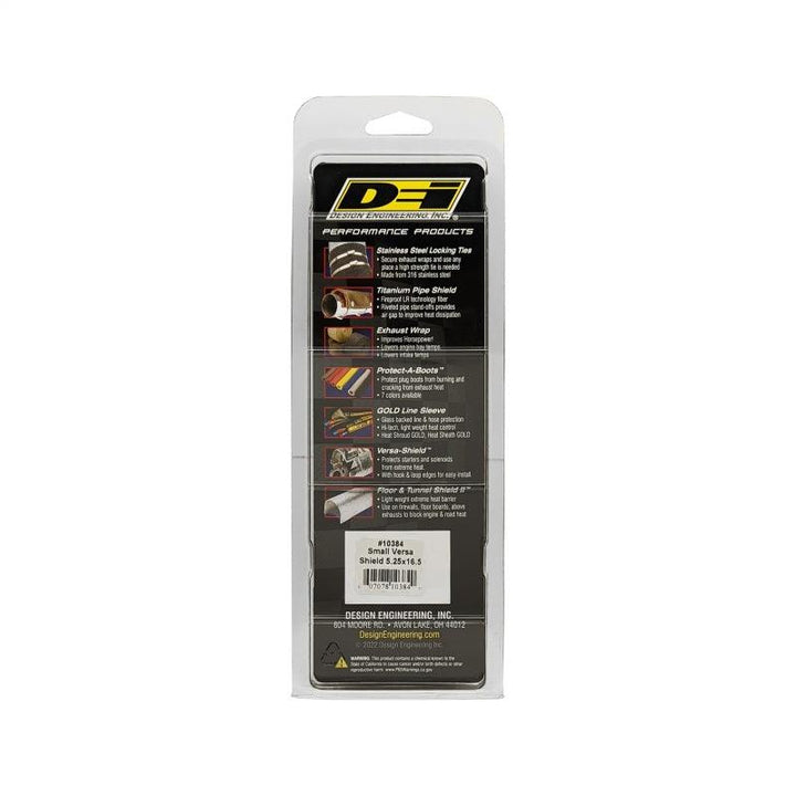 DEI Versa-Shield /Starter Shield 5-1/4in w x 16-1/2in l - Universal (Mini) Heat Shield - Attacking the Clock Racing