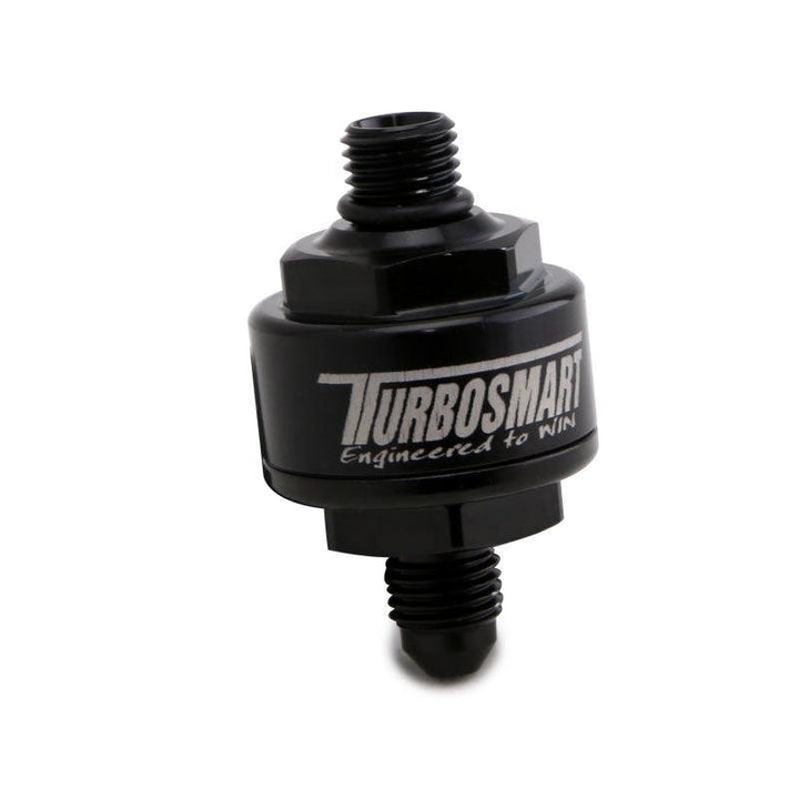 Turbosmart Billet Turbo Oil Feed Filter w/ 44 Micron Pleated Disc AN-4 Male to AN-4 ORB- Black - Attacking the Clock Racing