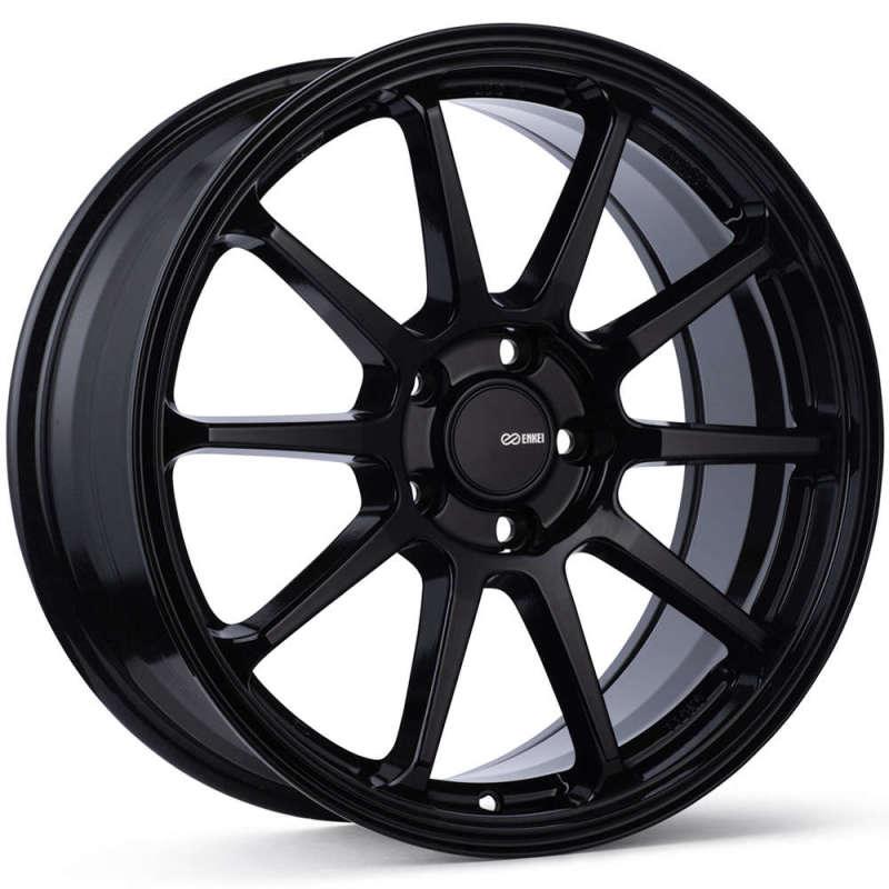 Enkei PX-10 19x8 5x112 45mm Offset 72.6mm Bore Gloss Black Wheel - Attacking the Clock Racing