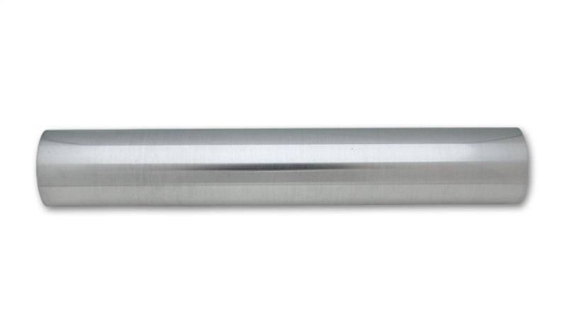 Vibrant 5in OD T6061 Aluminum Straight Tube 18in Long - Polished - Attacking the Clock Racing