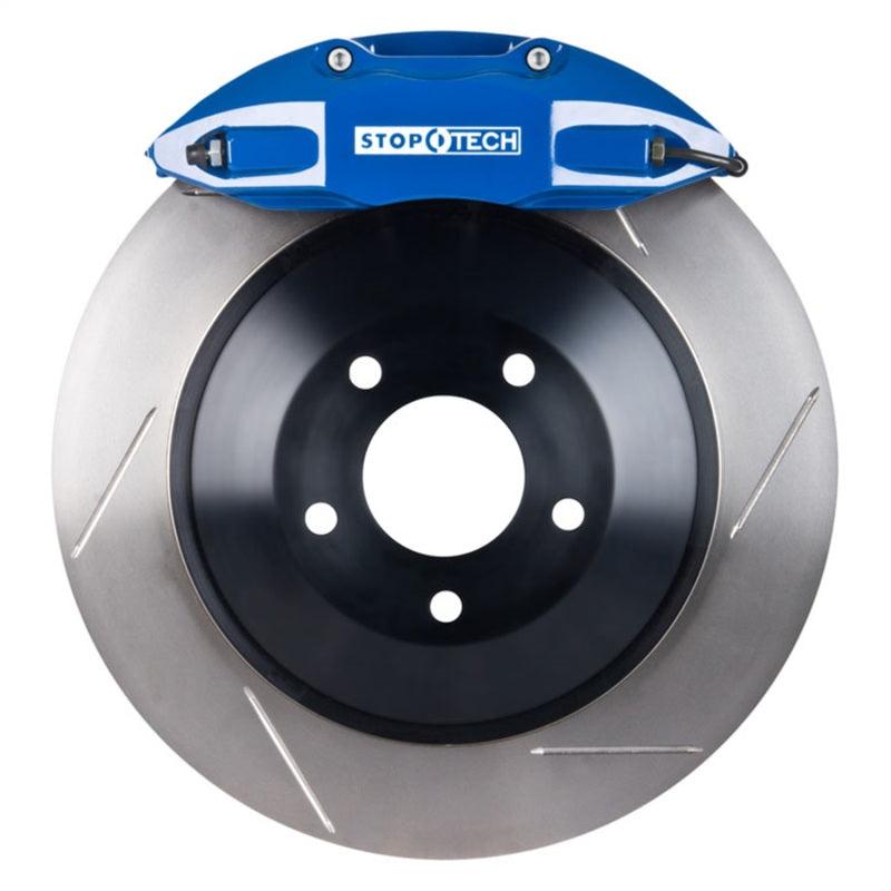 StopTech 06-12 VW GTI Front BBK w/ Blue ST-41 Calipers 328x25mm Slotted Rotors - Attacking the Clock Racing