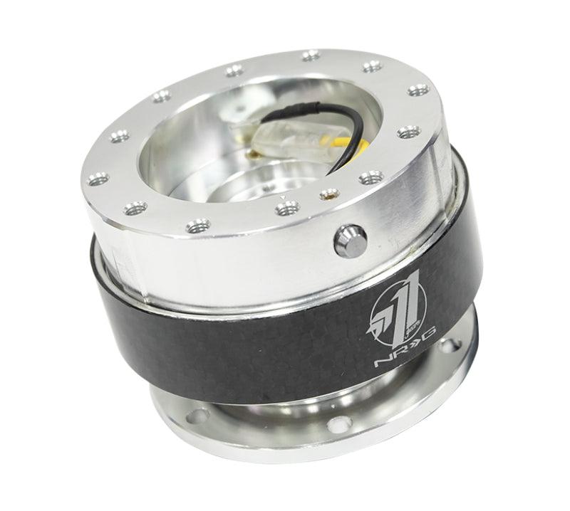 NRG Quick Release Gen 1.5 - Black Body / Carbon Fiber Ring - Attacking the Clock Racing