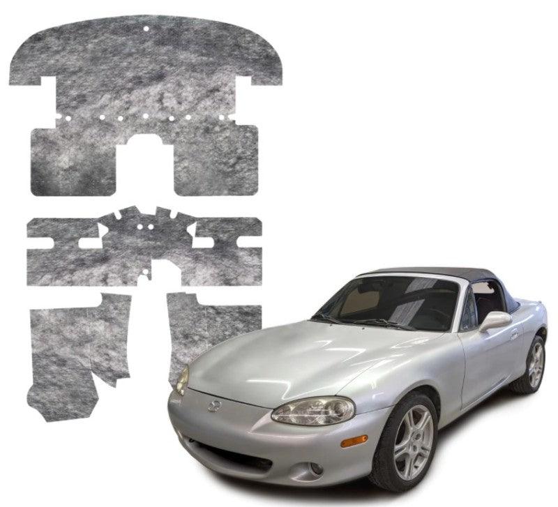 DEI 90-05 Mazda Miata NA & NB Under Carpet Interior Insulation Kit - 1/2in Thick - Attacking the Clock Racing
