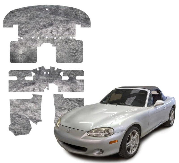 DEI 90-05 Mazda Miata NA & NB Under Carpet Interior Insulation Kit - 1/2in Thick - Attacking the Clock Racing