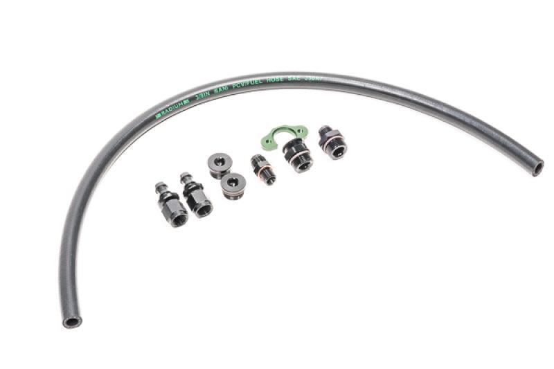 Radium Mitsubishi 4G63 Early Fuel Rail Plumbing - Attacking the Clock Racing