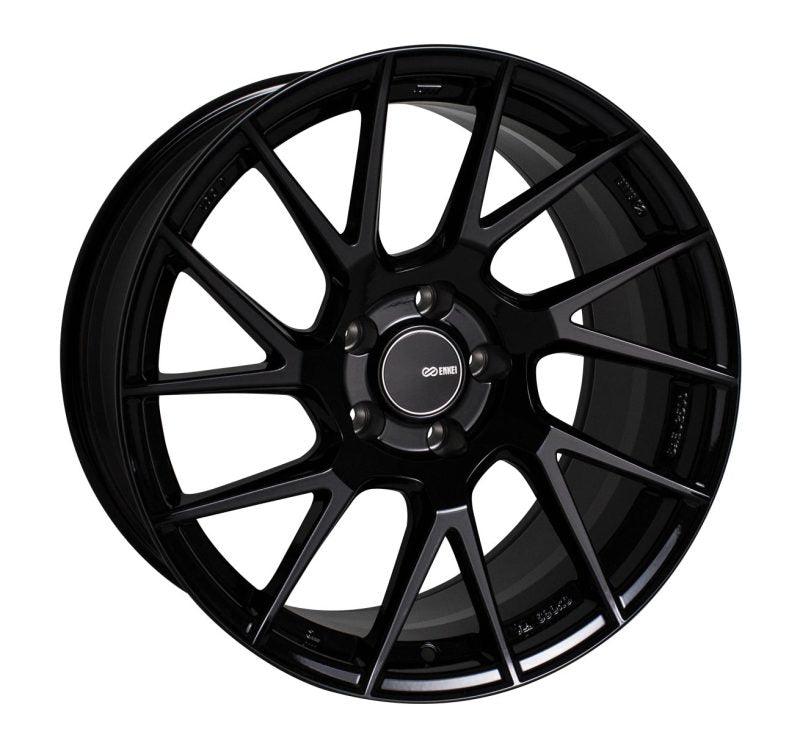 Enkei TM7 18x9.5 5x114.3 38mm Offset 72.6mm Bore Gloss Black Wheel - Attacking the Clock Racing