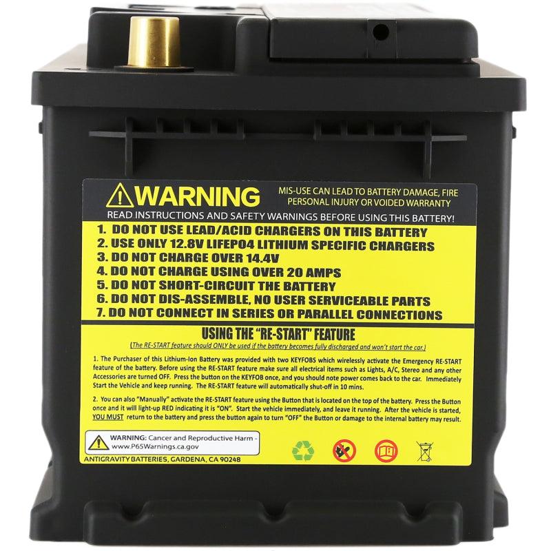 Antigravity H7/Group 94R Lithium Car Battery w/Re-Start - 40Ah - Attacking the Clock Racing