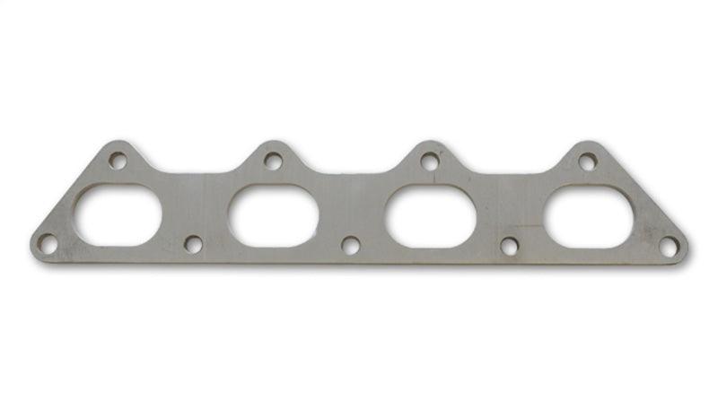 Vibrant T304 SS Exhaust Manifold Flange for Mitsubishi 4G63 motor 3/8in Thick - Attacking the Clock Racing