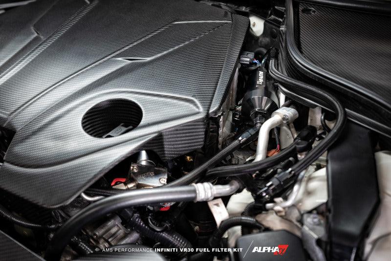 AMS Performance Infiniti Q50/Q60 Red Alpha Flex Fuel Filter Kit (For Use w/ AMS Flex Fuel Kit) - Attacking the Clock Racing