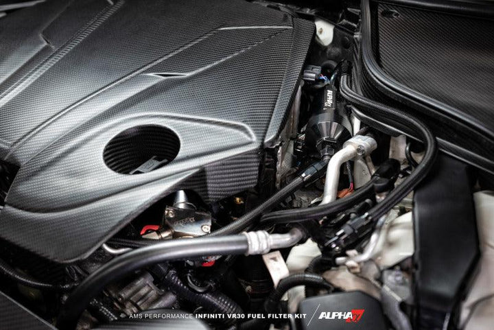 AMS Performance Infiniti Q50/Q60 Red Alpha Flex Fuel Filter Kit (For Use w/ AMS Flex Fuel Kit) - Attacking the Clock Racing