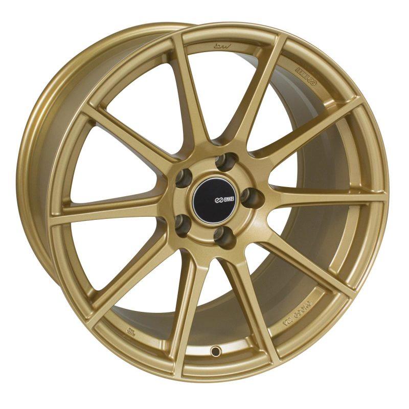 Enkei TS10 18x8.5 5x114.3 50mm Offset 72.6mm Bore Gold Wheel - Attacking the Clock Racing