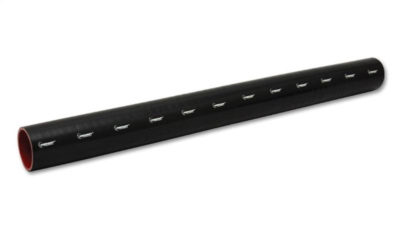 Vibrant 4 Ply Reinforced Silicone Straight Hose Coupling - 2.5in I.D. x 36in long (BLACK) - Attacking the Clock Racing