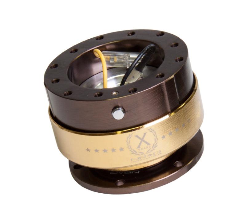 NRG Quick Release Gen 2.0 - Bronze Body / Chrome Gold Ring - Attacking the Clock Racing