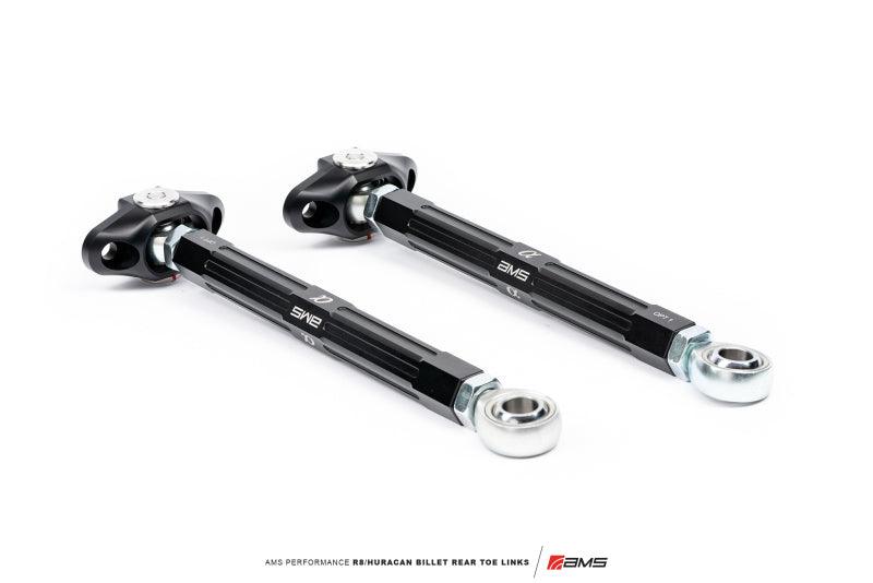 AMS Performance 2015+ Lamborghini Huracan AWD Only Billet Rear Toe Links - Attacking the Clock Racing