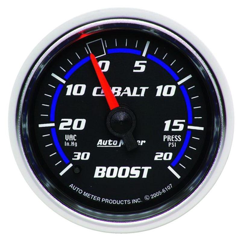 Autometer Cobalt 52mm 20psi mechanical Boost Gauge - Attacking the Clock Racing