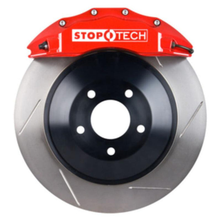 StopTech 08-13 Toyota Land Cruiser Front BBK w/ Red ST-65 Calipers Slotted 380x35mm Rotor - Attacking the Clock Racing