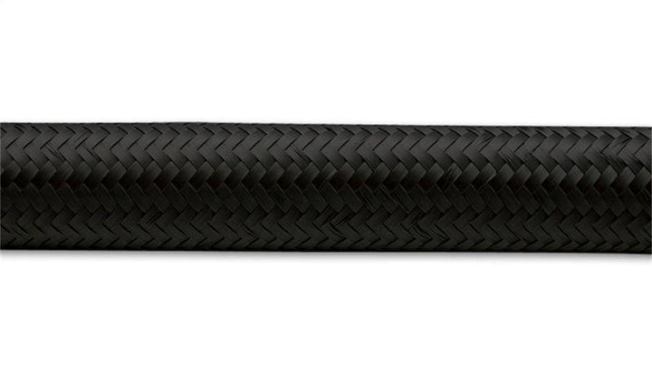Vibrant -12 AN Black Nylon Braided Flex Hose (2 foot roll) - Attacking the Clock Racing