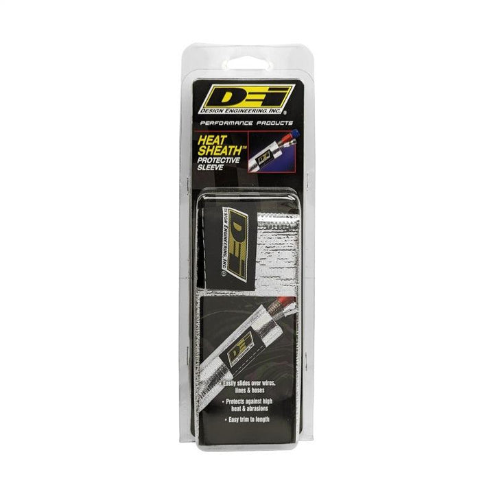 DEI Heat Sheath 1-1/4in I.D. x 3ft - Aluminized Sleeving - Sewn Edge - Attacking the Clock Racing