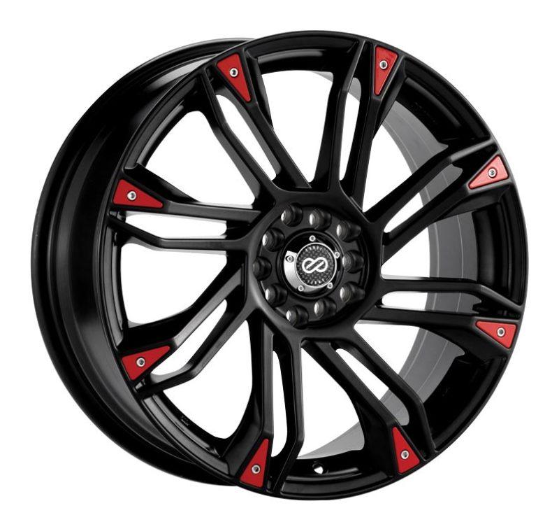 Enkei GW8 18x7.5 5x100/114.3 42mm Offset 72.6 Bore Matte Black Wheel - Attacking the Clock Racing