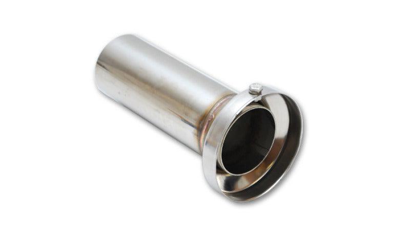 Vibrant 3.90in OD Low Inner Silencer Muffw/ 3.90in ID Single Wall Exh Tip2.5in OD Tuning Tube - Attacking the Clock Racing