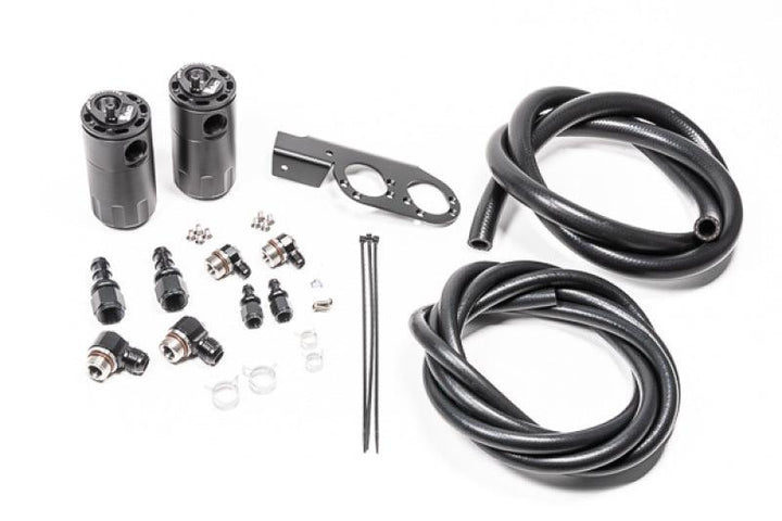 Radium Engineering Dual Catch Can Kit Nissan Z33 V35 VQ35DE/HR Fluid Lock - Attacking the Clock Racing