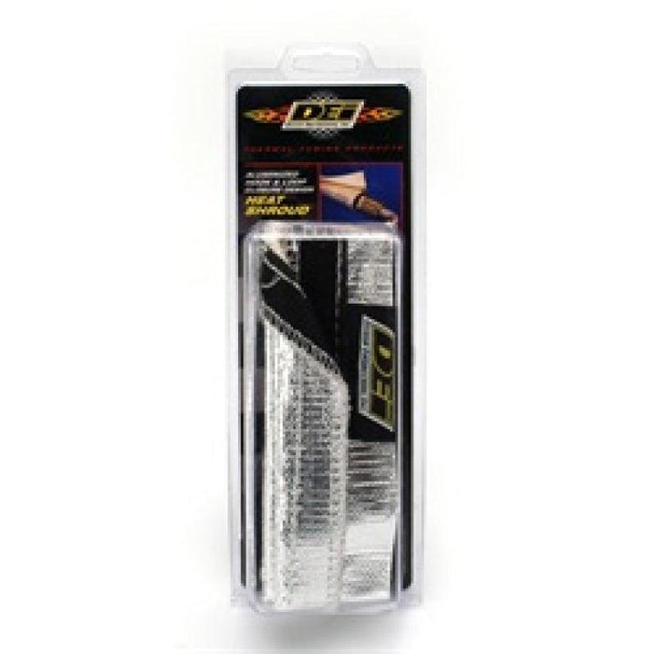 DEI Heat Shroud 1in I.D. x 3ft - Aluminized Sleeving - Hook and Loop Edge - Attacking the Clock Racing