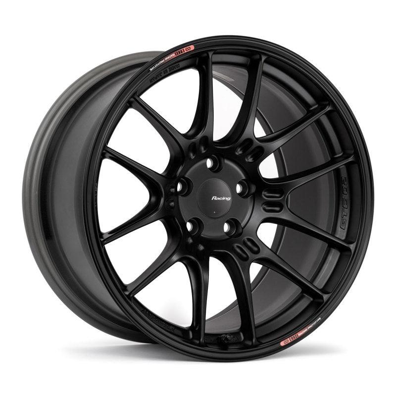 Enkei GTC02 19x9.5 5x114.3 45mm Offset 75mm Bore Matte Black Wheel - Attacking the Clock Racing