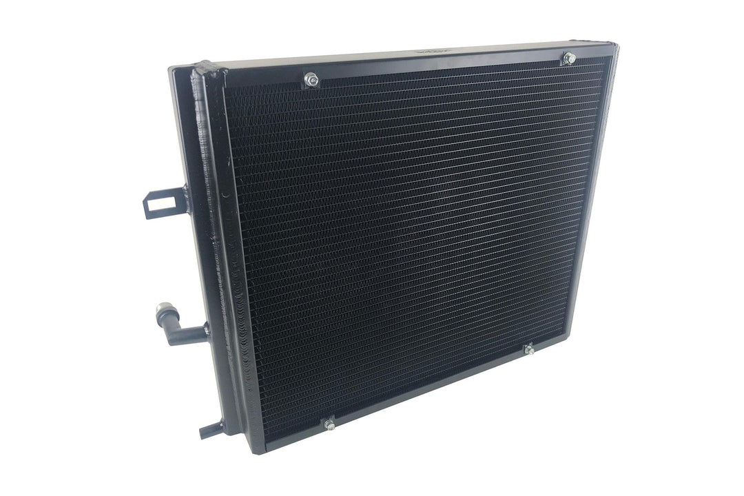 CSF -  BMW F3X/F2X B58/B48 Triple-Pass Heat Exchanger w/ Rock Guard - Black - Attacking the Clock Racing