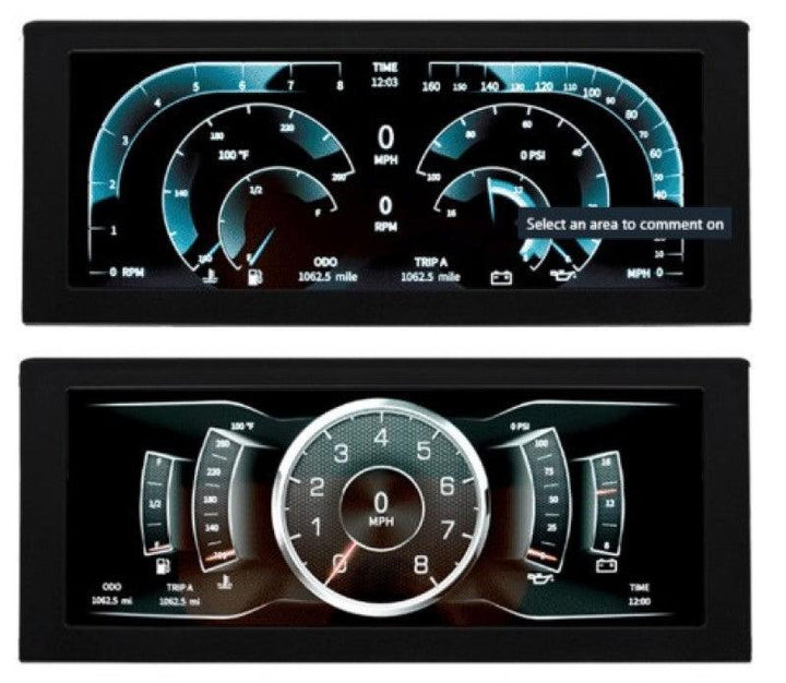 Autometer 82-87 Monte Carlo/El Camino/Malibu InVision Digital Instrument Display Color LCD - Attacking the Clock Racing