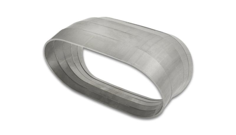 Vibrant Vertical 304 SS Nominal 3 in. Oval / 3.10 in. Centerline Radius, 9 degree per cut -Set of 5 - Attacking the Clock Racing