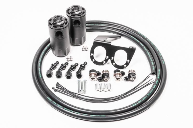 Radium Engineering Nissan R35 GT-R Dual Catch Can Kit CCV Fluid Lock ...