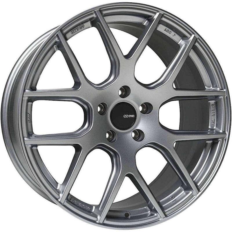 Enkei XM-6 17x7.5 5x114.3 40mm Offset 72.6mm Bore Storm Gray - Attacking the Clock Racing