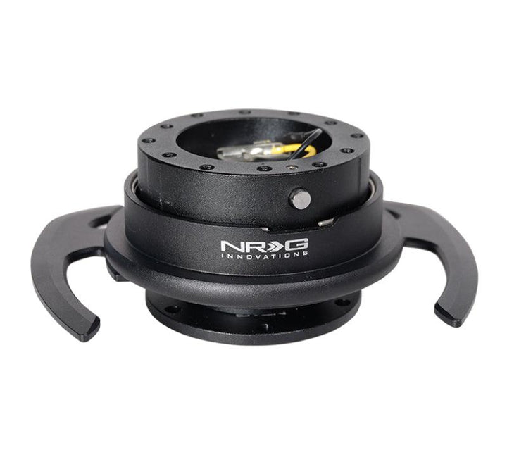 NRG Quick Release Kit Gen 4.0 - Black Body / Black Ring w/ Handles - Attacking the Clock Racing